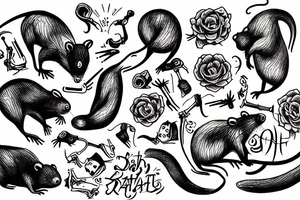 the death of rats tattoo idea