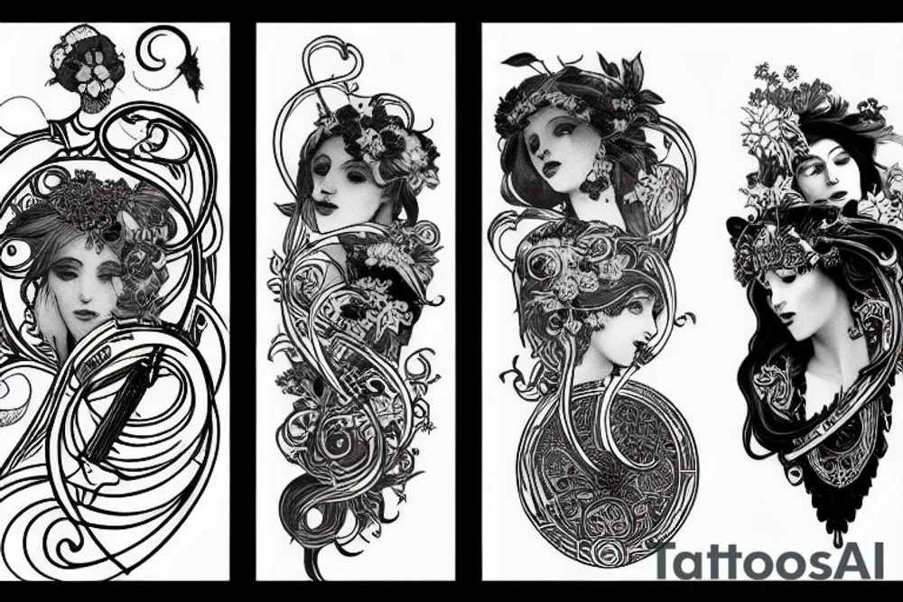 Music and death tattoo idea