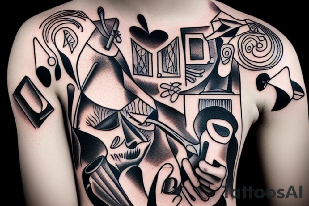 a spoon on a fork tattoo idea