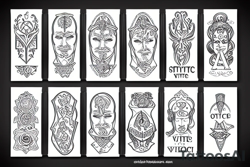 stoic virtues tattoo idea
