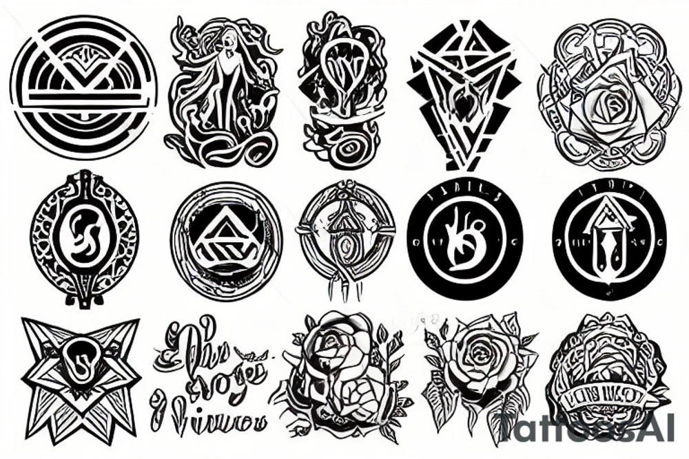 stoic virtues tattoo idea