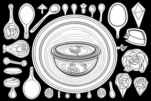a bowl of cerreal and a spoon tattoo idea