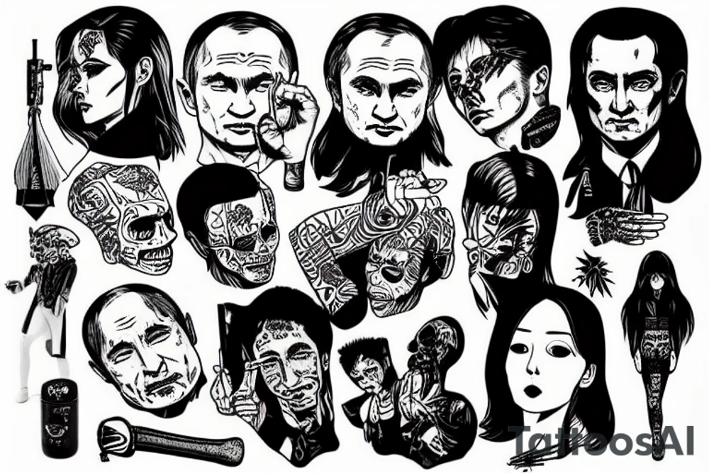 Zelenskiy kills Putin tattoo idea