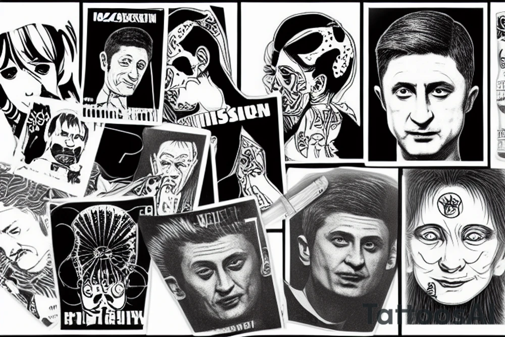 Zelenskiy kills Putin tattoo idea