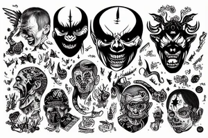 Putin is a demon tattoo idea