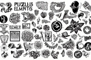 2 puzzle elements tattoo idea