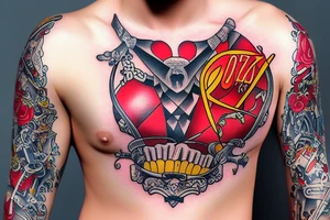 mozzart bodyguard circumcised tattoo idea