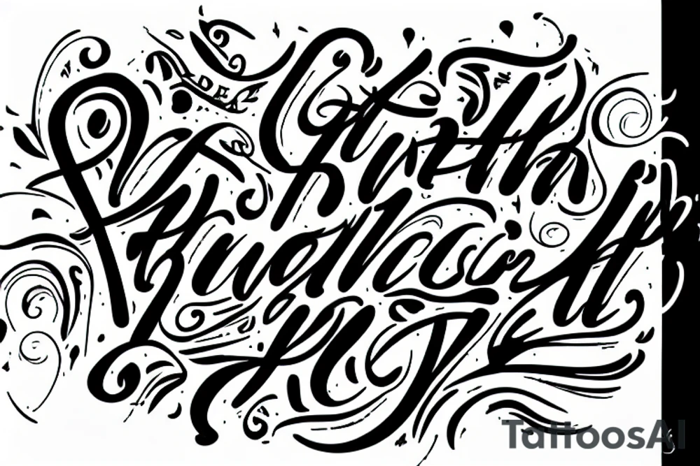 Lettering tattoo idea