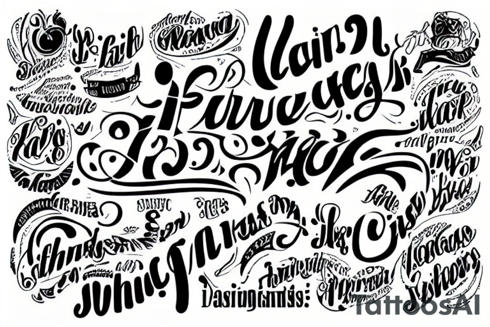 Lettering tattoo idea