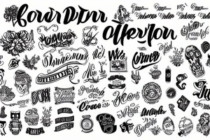 Lettering tattoo idea
