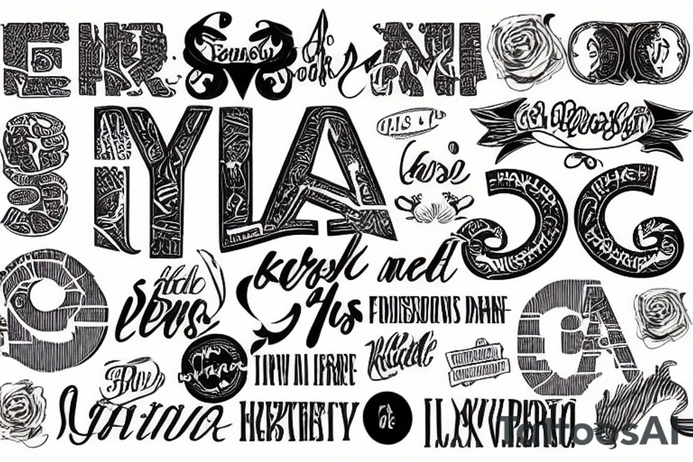 Lettering tattoo idea