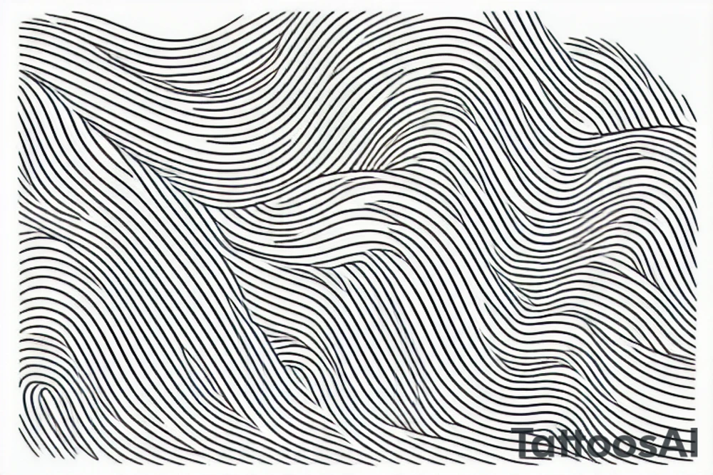 lines in vertical tattoo idea