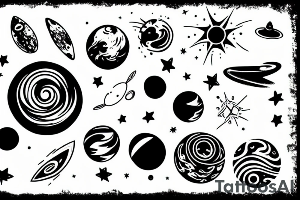 the universe tattoo idea
