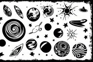 the universe tattoo idea