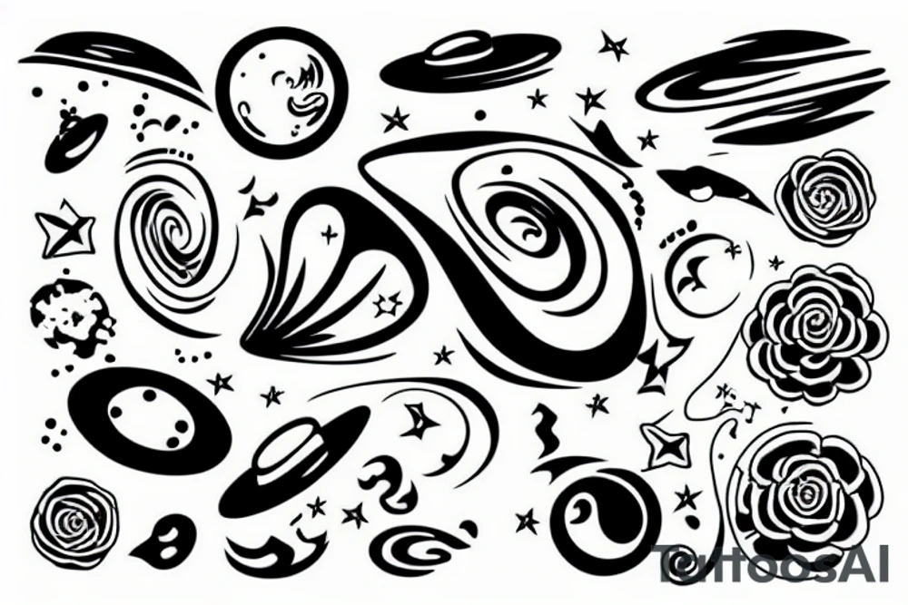 the universe tattoo idea