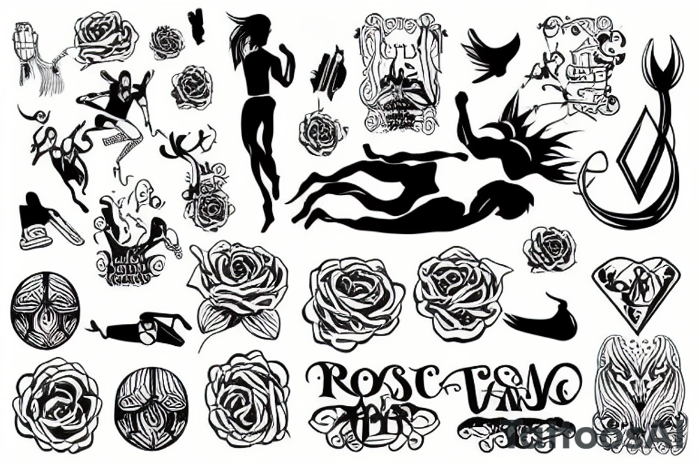 running tattoo idea