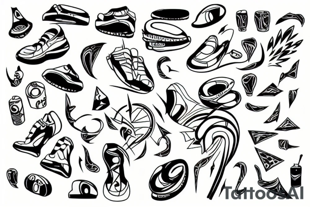 running tattoo idea