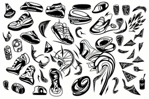 running tattoo idea