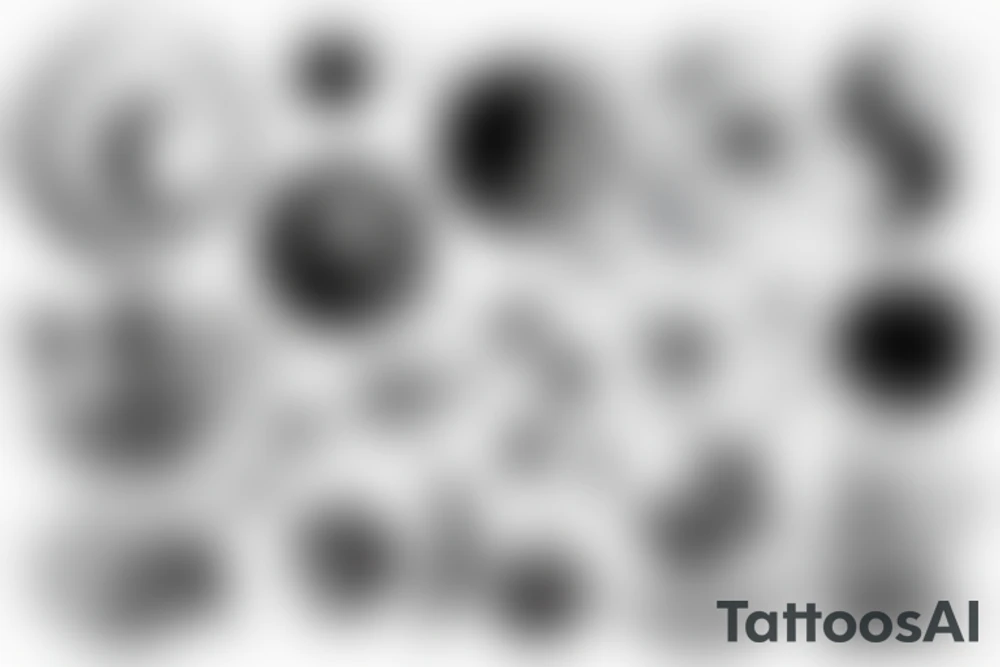 full moon tattoo idea