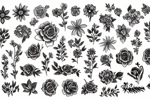 flowers tattoo idea