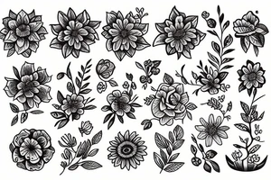 flowers tattoo idea