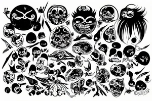 Cracked skull tattoo idea