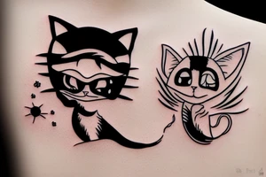 cat terminator tattoo idea
