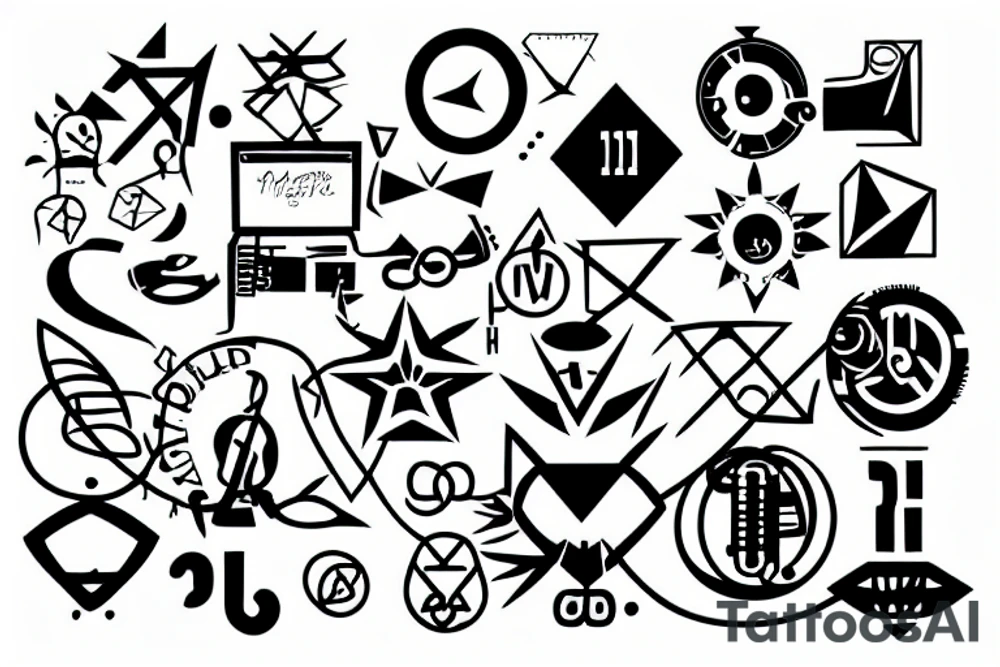 Lambda computer expression tattoo idea