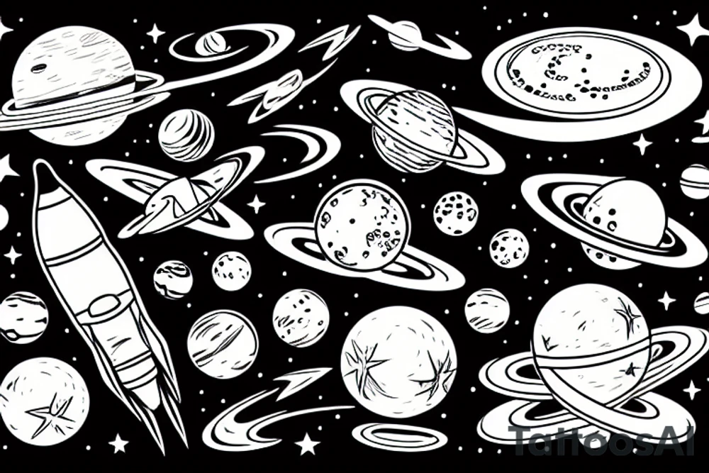 space tattoo idea