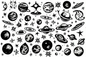 space tattoo idea