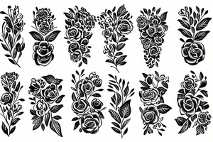 flower vase tattoo idea