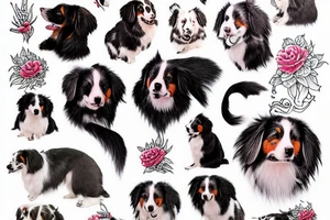 Australian Shepard tattoo idea