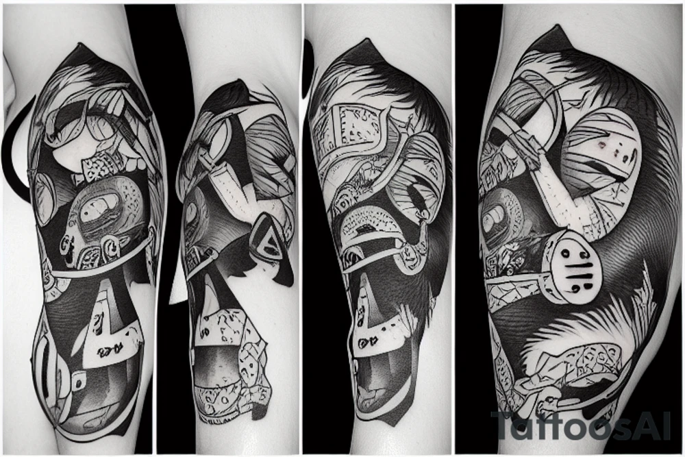 Ape rat mouse tattoo idea