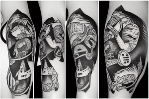 Ape rat mouse tattoo idea