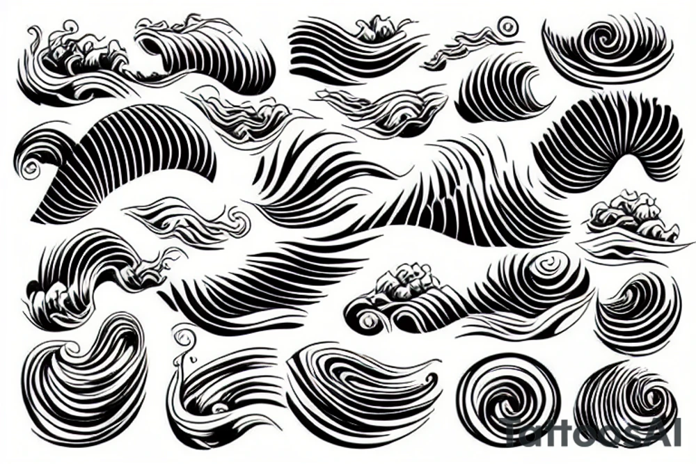 Waves tattoo idea