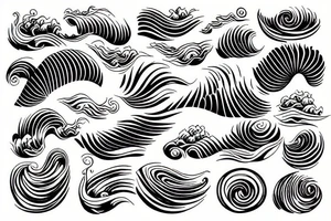 Waves tattoo idea
