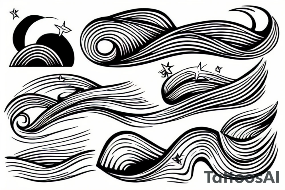 Waves tattoo idea