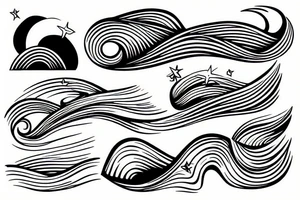 Waves tattoo idea