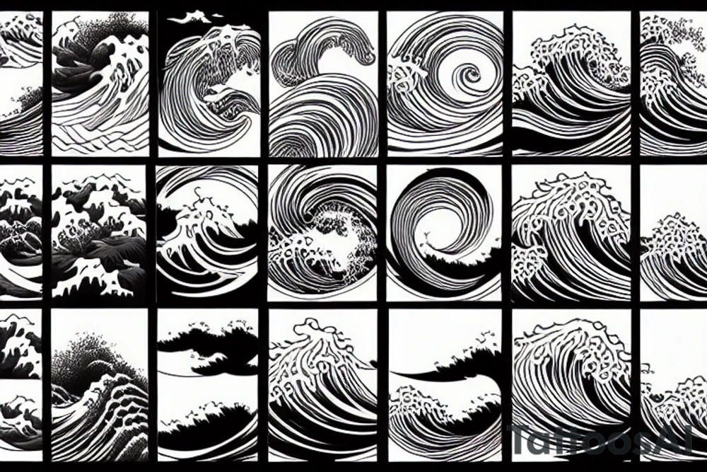 Waves tattoo idea
