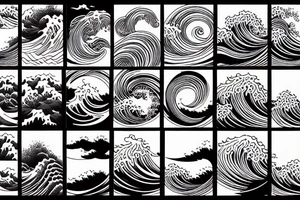 Waves tattoo idea