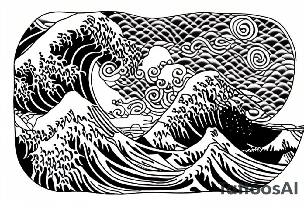 Waves tattoo idea