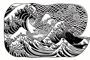 Waves tattoo idea