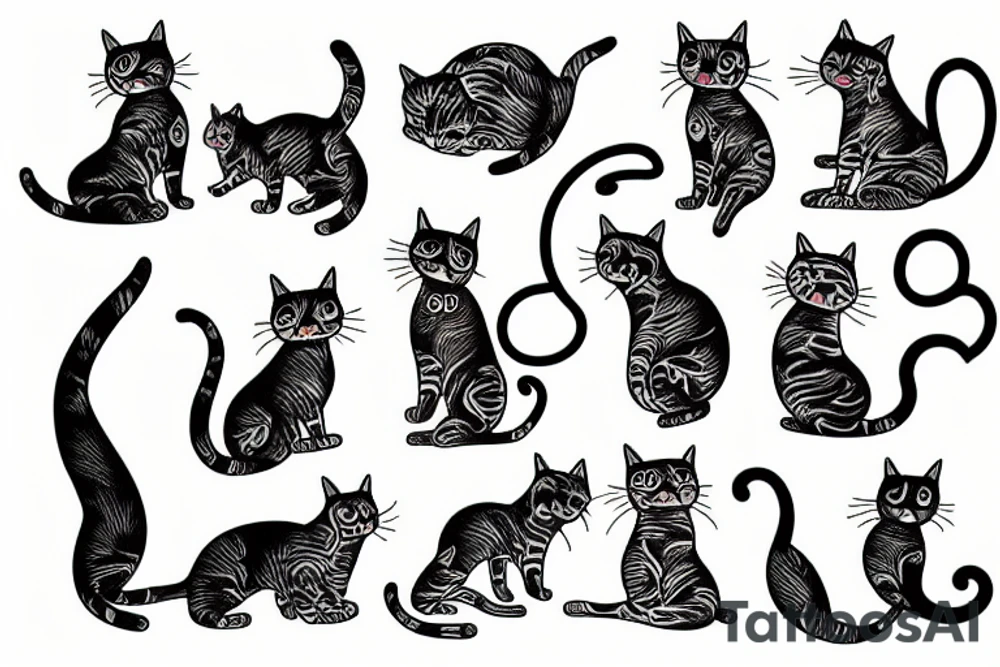 remembering my passed  cat tattoo idea