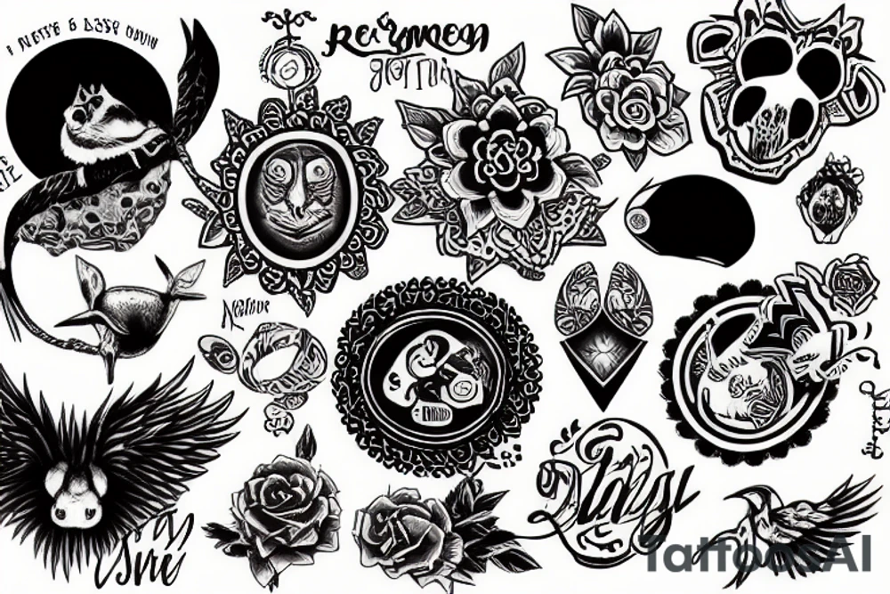remembering my passed away pet tattoo idea