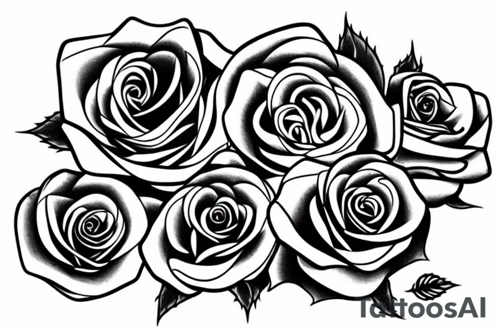 rose and a knife tattoo idea