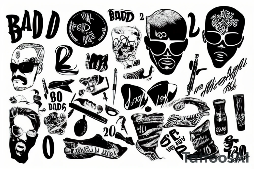 bad boy 2000s tattoo idea