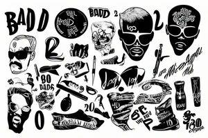 bad boy 2000s tattoo idea