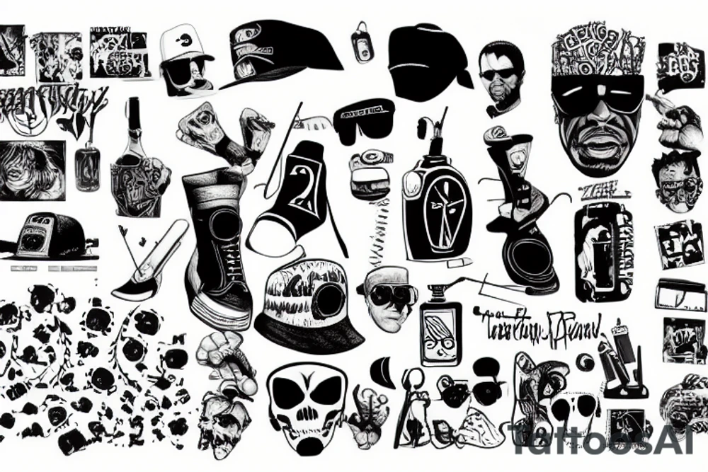 bad boy 2000s tattoo idea