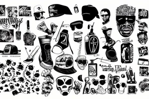 bad boy 2000s tattoo idea