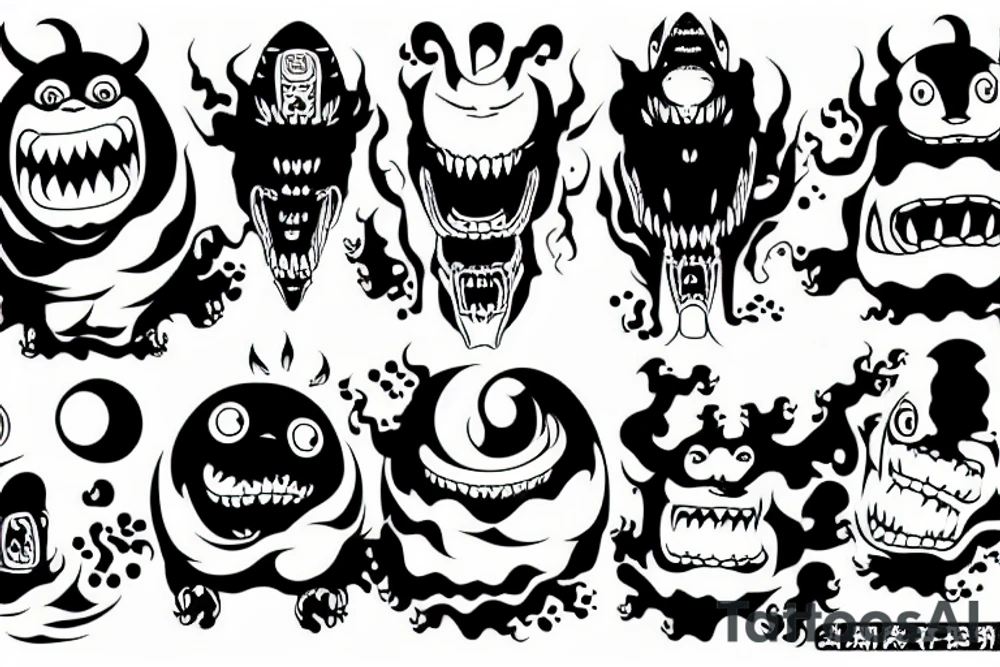 Spirited away monster tattoo idea